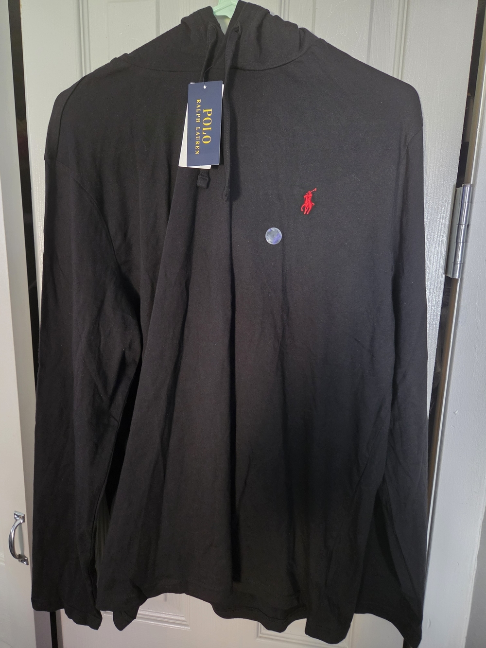 Ralph Lauren Black Shorts with Red Polo Logo